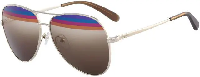 Alt view image 2 of 3 - SALVATORE FERRAGAMO-SF172S 745 Shiny Gold Brown Gradient