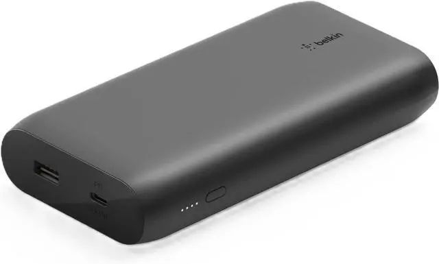 Main image of Belkin Portable Charger - USB-C Cable Included - USB C Power Bank PD 20000 mAh, iPhone Charger Fast Charging Apple iPhone 16, iPad Pro, Samsung Galaxy S25, Nintendo Switch 2 & More - Black
