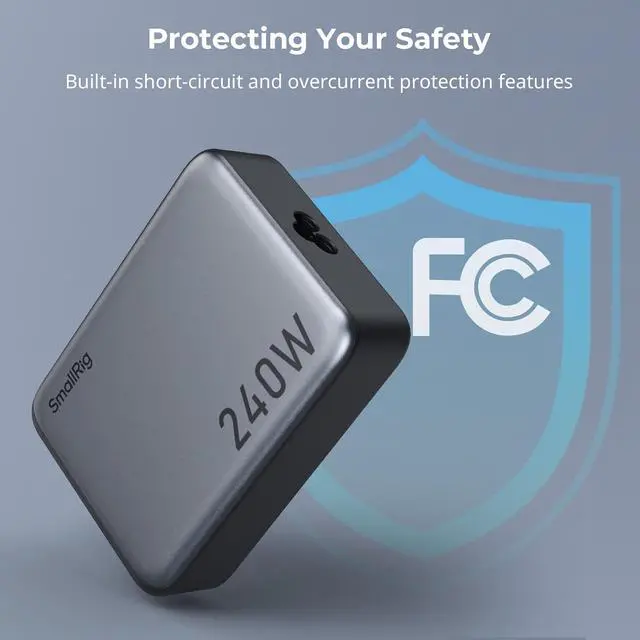 Alt view image 5 of 7 - 240W USB-C Charger, 4-Port PD3.1 GaN Fast Charger for MacBook Pro/Air PPS Wall Power Adapter iPad, V-Mount Battery, NP-F970 Laptop, Camera - 4751 by DT