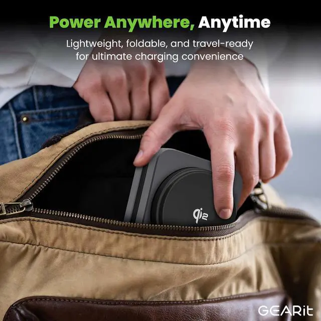 Alt view image 6 of 7 - GEARit 3-in-1 Wireless Charging Station - Qi2 MagSafe Charger Stand for Phone, Watch and Earbuds - Works with iPhone 15, 16, 16 Pro, Pro Max, Apple Watch, Airpods, Samsung Galaxy and Multiple Devices