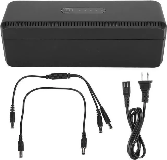 Alt view image 6 of 7 - 2PCS UPS Battery Backup Surges Protector Uninterruptible Power Supply 10400mAh 5V 9V 12V 15V 24V