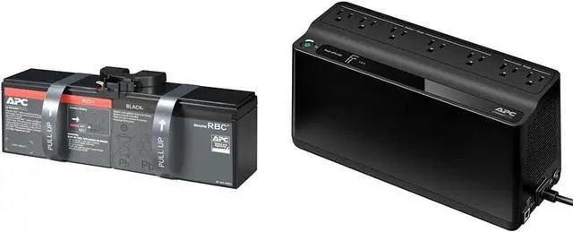 Main image of APC UPS Battery Replacement APCRBC163 for BR1500MS2 & APC 600VA 330W Backup Battery Power Supply with Surge Protection
