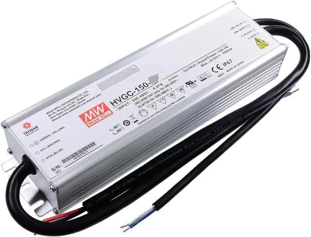 Alt view image 2 of 5 - Mean Well HVGC 150W 12-107V 1400mA LED Driver HVGC-150-1400A AC-DC Constant Current Voltage