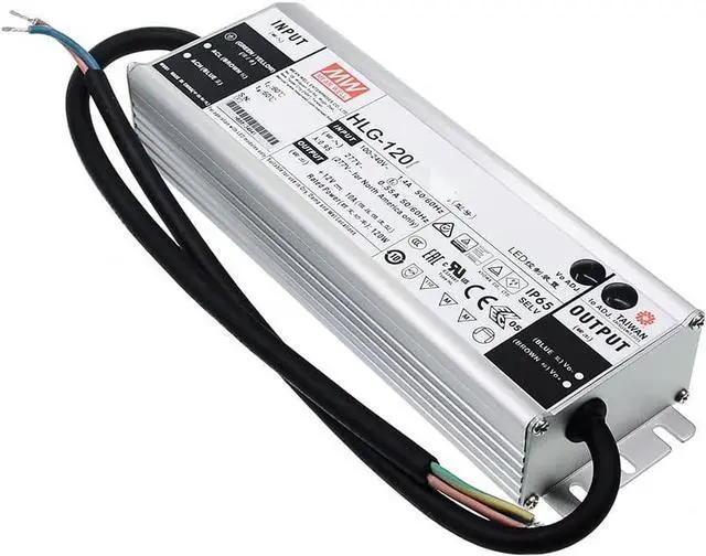Alt view image 2 of 5 - Mean Well HLG 120W 10A LED Driver HLG-120H-12B Switching Power Supply Converter Transformer with IP67 PFC Function Metal Case 3 in 1 Dimming