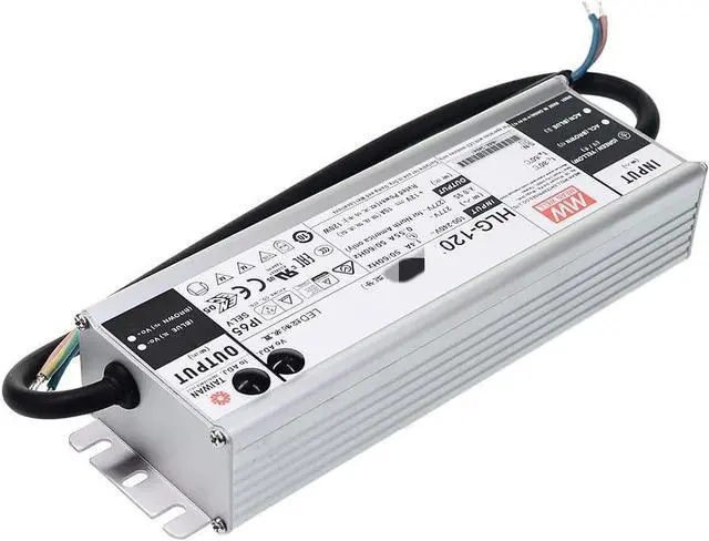 Alt view image 4 of 5 - Mean Well HLG 120W 10A LED Driver HLG-120H-12B Switching Power Supply Converter Transformer with IP67 PFC Function Metal Case 3 in 1 Dimming