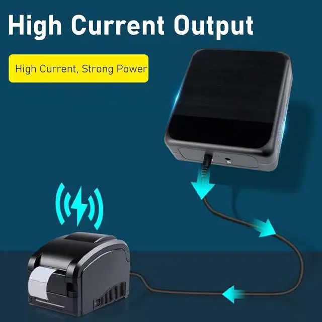 Alt view image 5 of 7 - 24000mAh Mini UPS Battery Backup, Automatic Uninterruptible Power Supply for Routers, Modems, Cameras with Short Circuit and Voltage Fluctuation (12V)