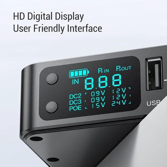 Alt view image 7 of 7 - 18000mAh UPS Battery Backup, USB Type C 5V DC 5V 9V 12V Output Uninterruptible Power Supply, Backup Battery Power Supply for Small Electronics,Security Camera, Router