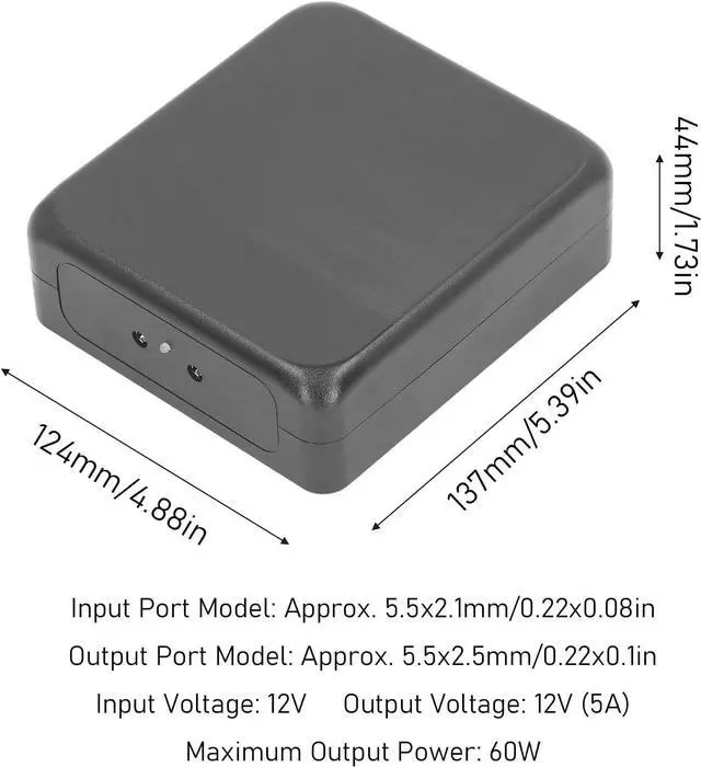 Alt view image 4 of 7 - 24000mAh Mini UPS Battery Backup, Automatic Uninterruptible Power Supply for Routers, Modems, Cameras with Short Circuit and Voltage Fluctuation (12V)