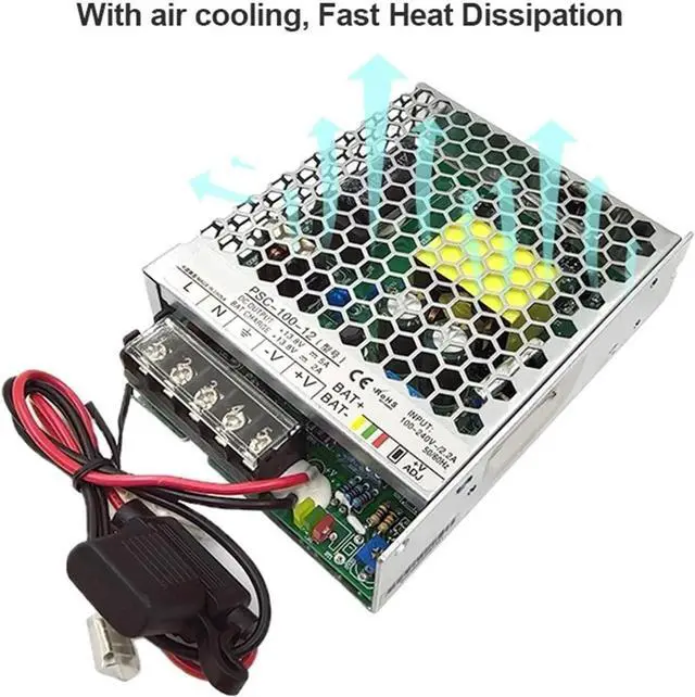 Alt view image 5 of 6 - 100W AC UPS Charging Function Monitoring Switching Power Supply Input 90-264VAC Single Output 12/24VDC SMPS PSC-100(24V_100W)