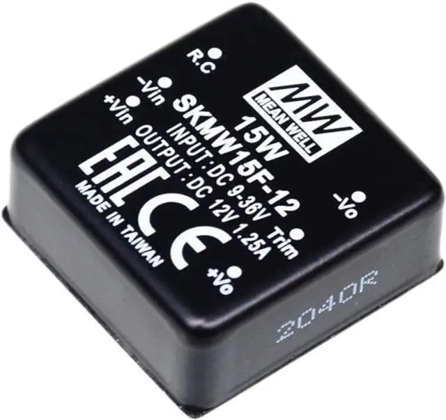 Main image of Mean Well DKMW Power Supply Converter DKMW15F-15 15W 500mA