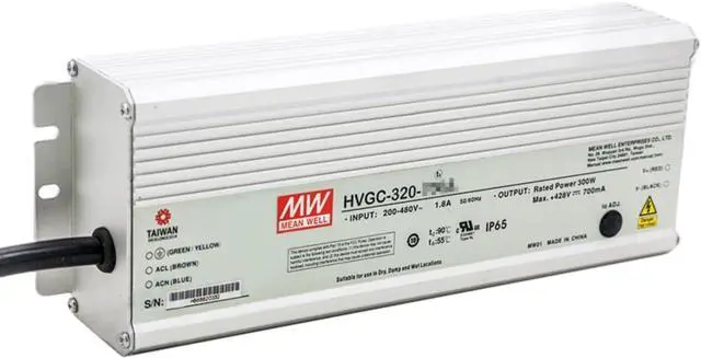 Main image of Mean Well HVGC 320W 3500mA LED Driver HVGC-320-3500A AC-DC Constant Current Voltage Switching Power Supply Converter Transformer with IP65 PFC Output Current and Voltage Adjustable