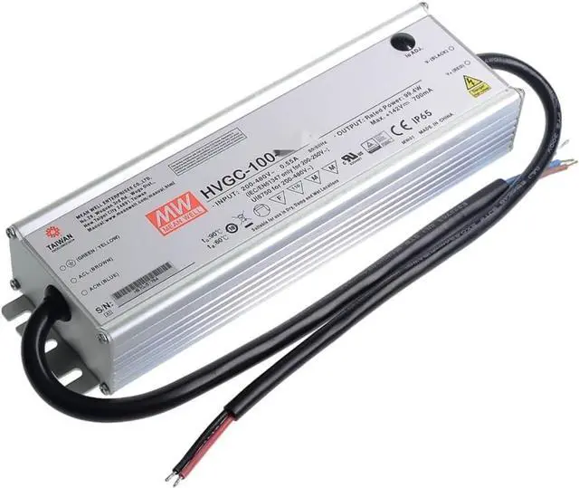 Alt view image 2 of 5 - Mean Well HVGC 100W 350mA LED Driver HVGC-100-350B AC-DC Constant Current Voltage Switching Power Supply Converter Transformer with IP67 PFC 3 in 1 Dimming