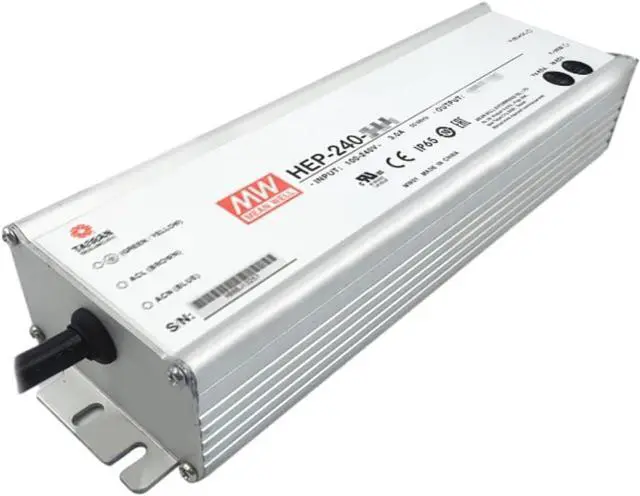 Main image of Mean Well HEP 240W 5A LED Driver HEP-240-48A AC-DC Single Output Industrial Switching Power Supply Converter Transformer with IP65 PFC Output Current and Voltage Adjustable