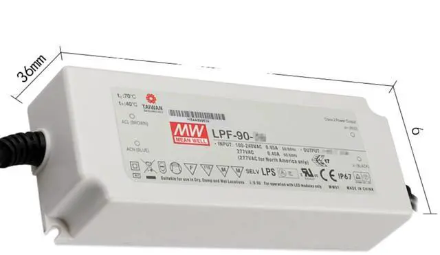 Alt view image 2 of 5 - Mean Well LPF LED Driver LPF-90D-42 90W 2.15A