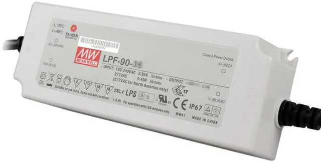 Alt view image 3 of 5 - Mean Well LPF LED Driver LPF-90D-42 90W 2.15A