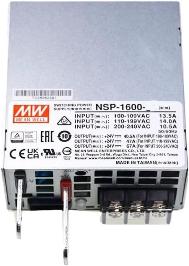 Alt view image 2 of 5 - Mean Well NSP Switching Power Supply NSP-1600-12 1600W 125A