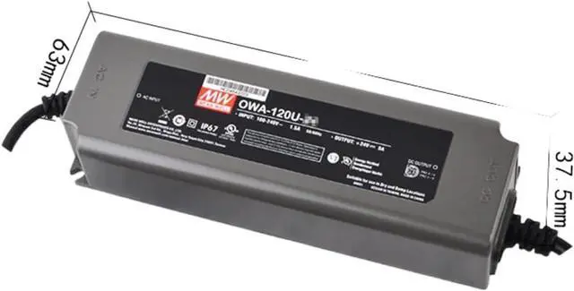 Alt view image 2 of 5 - Mean Well OWA LED Power Supply Adapter, OWA-120U-12 120W 10A