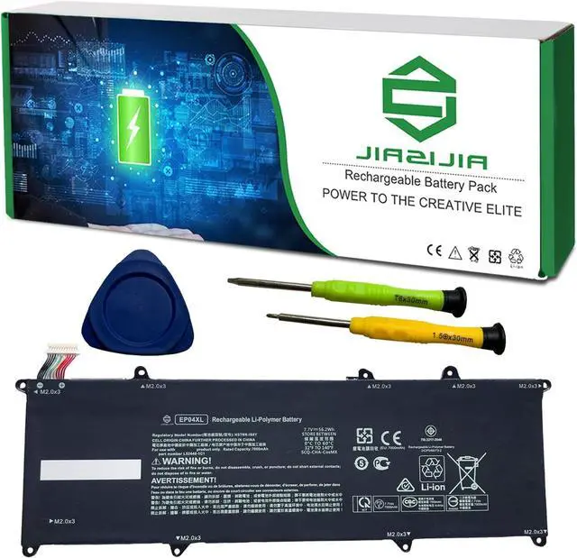 Main image of EP04XL Laptop Battery Replacement for HP Elite Dragonfly G1 2019 G2 2020 Series Notebook HSTNN-IB8Y L52448-1C1 Black 7.7V 56.2Wh 7000mAh