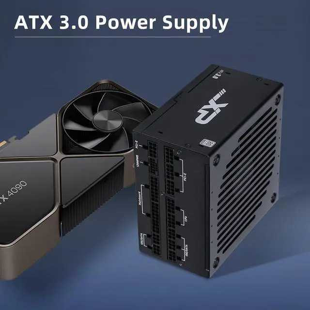 Alt view image 2 of 7 - SAMA PC Power Supply, XP1200W Fully Modular PSU Platinum 80+, 12VHPWR PSU, ATX3.0&PCIE5.0 Gaming PSU, 120mm Silent FDB Fan, 1200W PSU Supply for 3090Ti 4070Ti 4080 4090