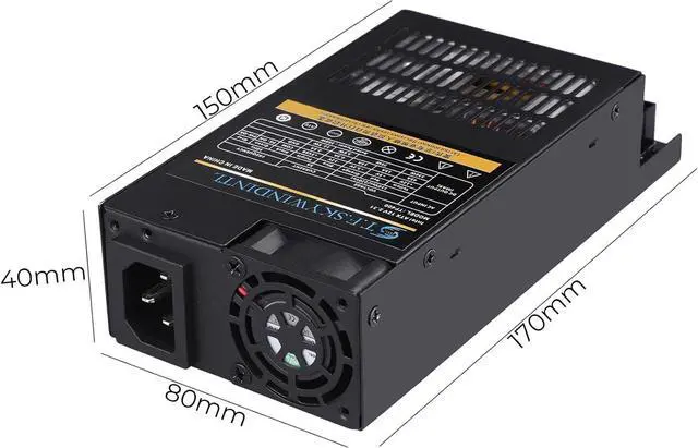 Alt view image 2 of 7 - Flex Power Supply 350W Fully Modular Small-1U PSU 110-220V AC with 1x20/24Pin Motherboard Power,2xSATA Interfaces, 2xIDE Fan Power for Rack Mount Case Desktop Server POS AIO System