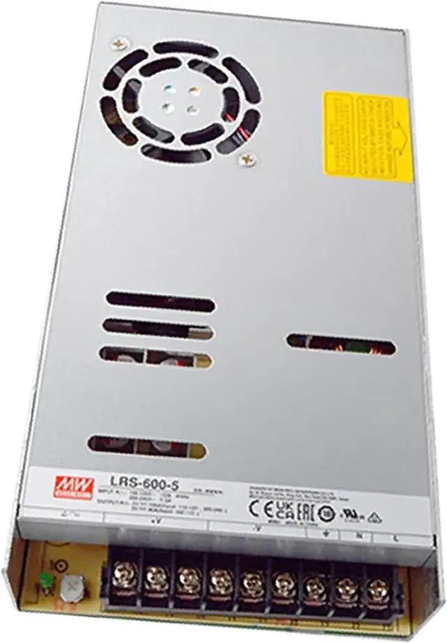 Main image of LRS-600-5 5V 100A 600W AC-DC Single Output Switching Power Supply, Industrial Automation, High Reliability, Compact Design