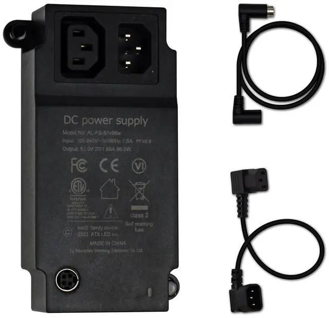 Main image of ATX LED AL-PS-51v96w Power Supply Meets UL62368-1 with 51 Volts 96 Watts, 1.88 Amps, for PoE 802.3af, 802.3at, NVR and Lighting. Fits into Structured Media Enclosures, 2.1mm DC Connector