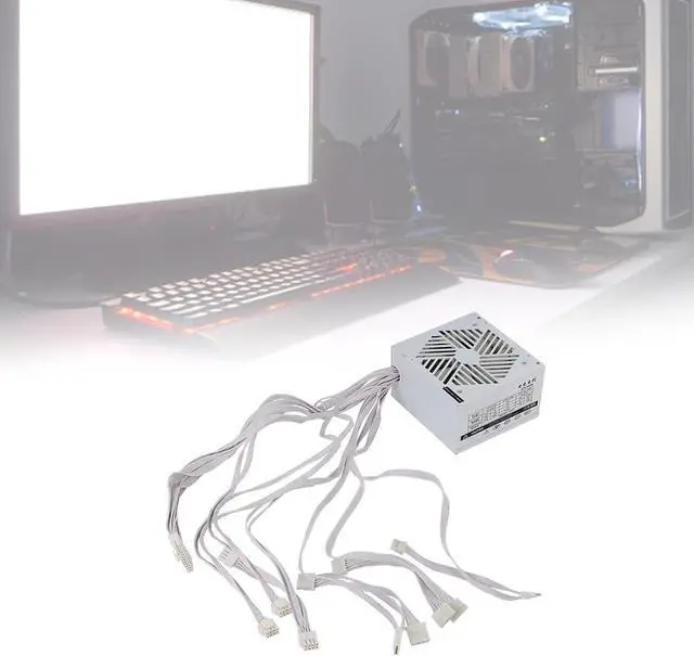 Alt view image 6 of 7 - 750W 12CM Double CPU Cooling Fan 110-264V Video Game Computer Power Supply Gaming PC Power Supply Computer Mining