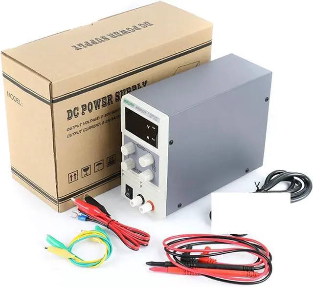 Alt view image 6 of 6 - DC Power Supply Variable, Adjustable Digital MINI LED Switching DC 30V 10A 60V 5A Power Supply Laboratory Power Supply DC Jack For Phone Laptop Repair , Adjustable Regulated lab Power Supply(KPS-305DF