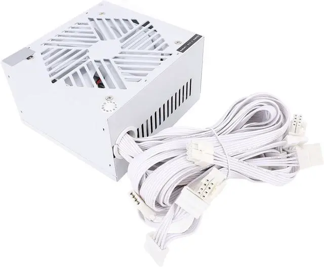 Main image of 600W Power Supply, Computer Modular Power Supply with 120mm Fan, Smart Temperature Control, Continuous Gaming PSU for ATX Desktop Case