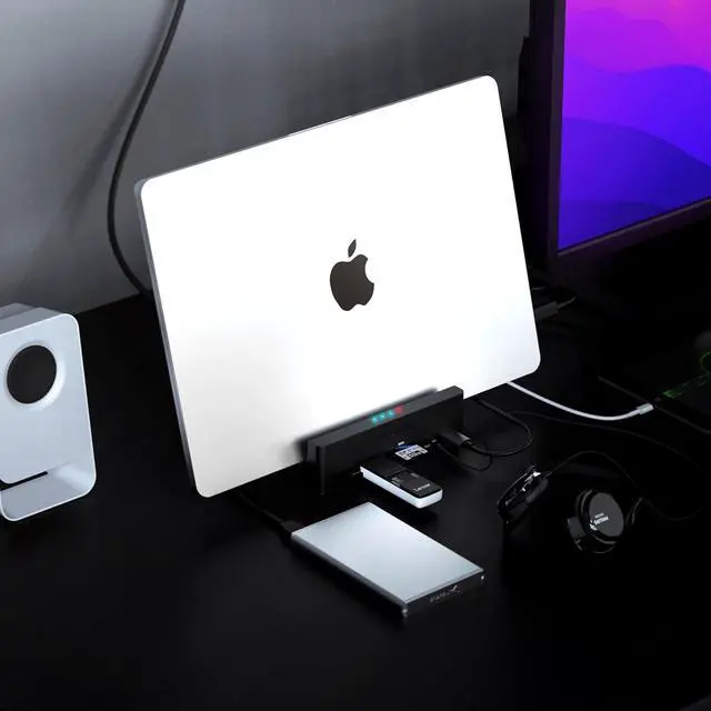 Alt view image 7 of 7 - SABRENT USB-C Universal Laptop Docking Station, Dual Monitor Displaylink Dock for Laptops, Ultrabooks, Chromebooks, MacBooks, iPads, Tablets & Smartphones (DS-UICA)