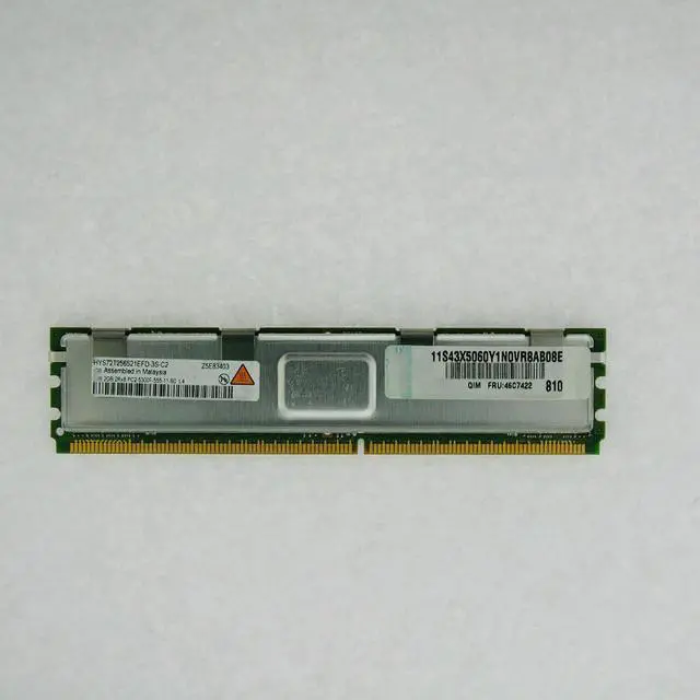 Alt view image 7 of 7 - 1 pcs For RAM X3550 X3400 46C7422 43X5060 46C7419 FB-DIMM Server Memory Fast Ship 2GB DDR2 667