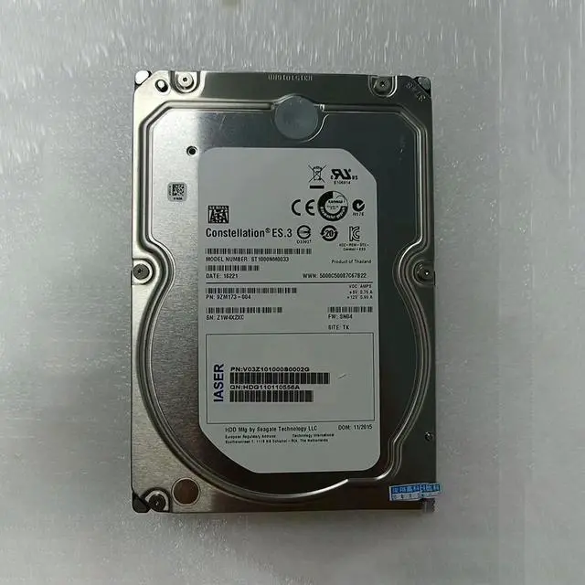 Alt view image 5 of 6 - Enterprise Mechanical Hard Drive 1TB 7.2k SATA 3.5" 128MB Hard drive ST1000NM0033