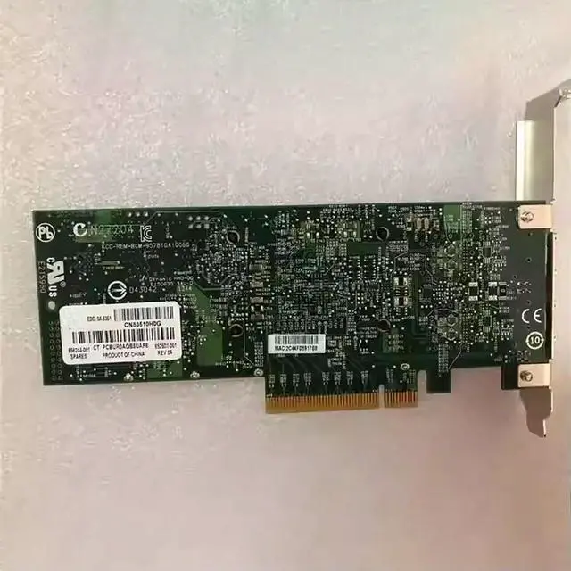 Alt view image 5 of 6 - For bcm57810s 652503-B652503-B21 10 Gigabit Network Card With Dual Electrical Ports 656244-001 NC530SFP