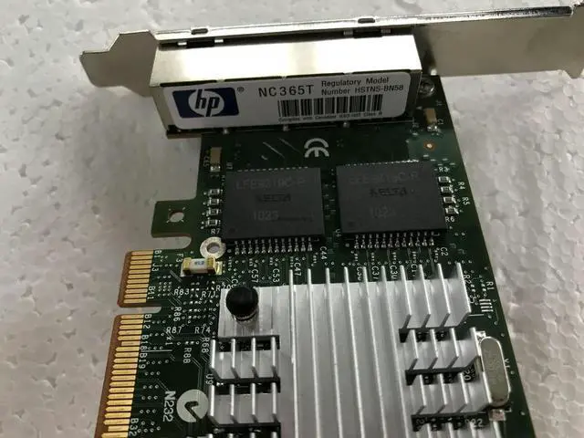 Alt view image 6 of 6 - For 4-port Gigabit PCIE NIC For NC365T 593743-001 I340-T4 82580