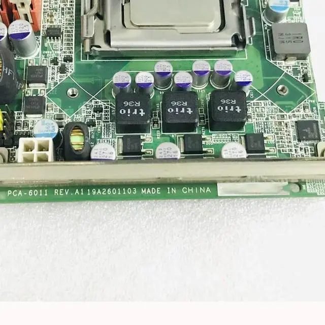 Alt view image 7 of 7 - Industrial Computer Motherboard Quad-core Full-length Card/plug-in 1150pin CPU For Advantech PCA-6011 Rev.A1 PCA-6011VG