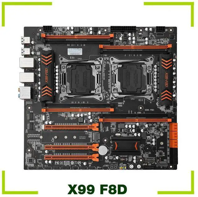 Main image of For X99 Motherboard Dual CPU X99 LGA 2011-3 E5 V3 DDR4 RECC X99 F8D