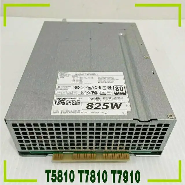 Main image of For T5810 T7810 T7910 825W Server Power Supply DPS-825CB-1 A W1FJK 0W1FJK D825EF-02