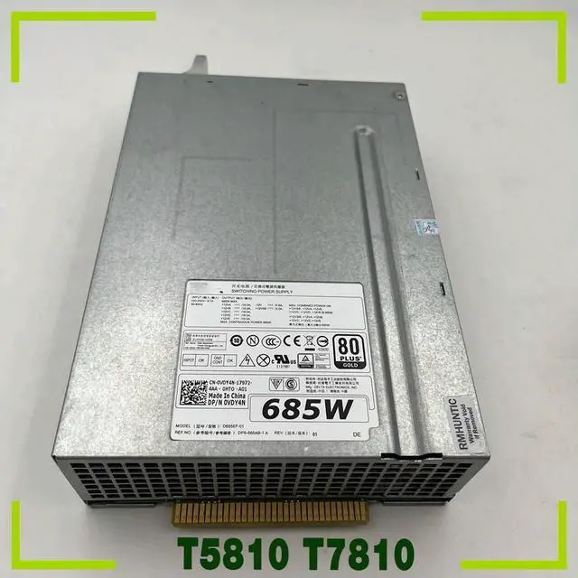 Main image of Workstation Power Supply For T5810 T7810 D685EF-01 F685EF-01 0CYP9P 0K8CDY 0VDY4N 685W