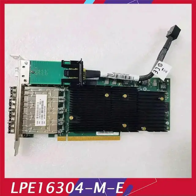 Alt view image 2 of 4 - For Emulex LPE16304-M-E ASSY P011095-01B Rev B 16G optical fiber card