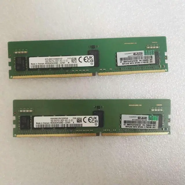 Alt view image 4 of 4 - 1pcs For RAM P00922-B21 P03050-091 P06188-001 16GB Memory 16G 2Rx8 DDR4 2933