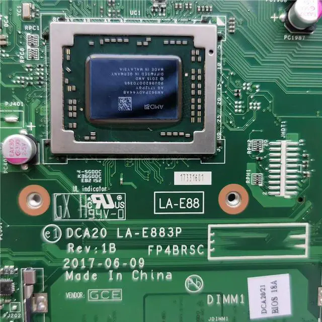 Alt view image 4 of 4 - For 520-22AST-24AST DCA20 LA-E883P 01LM220 All-in-one Motherboard