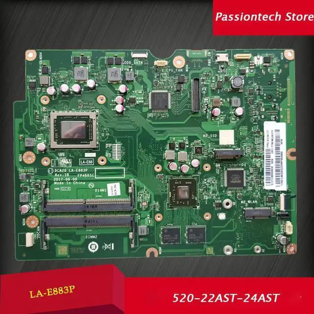 Alt view image 2 of 4 - For 520-22AST-24AST DCA20 LA-E883P 01LM220 All-in-one Motherboard