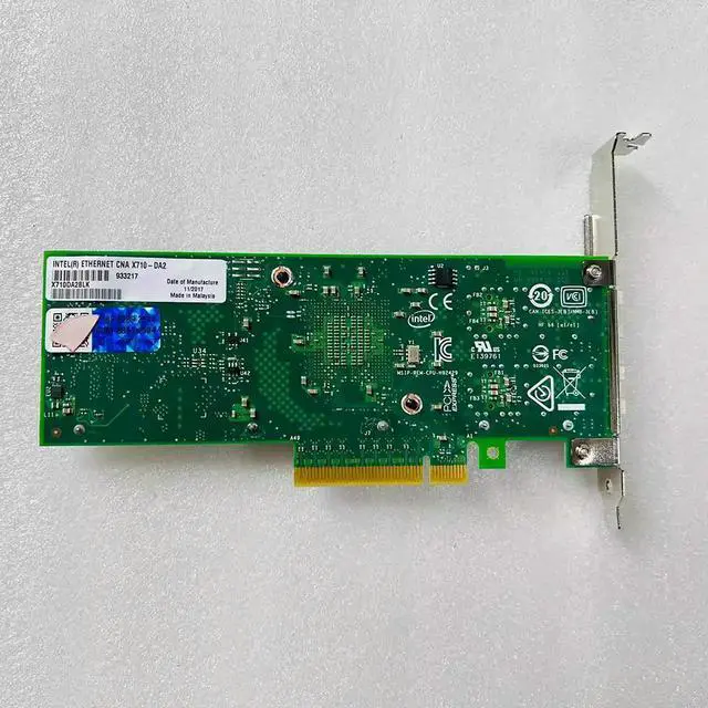 Main image of For 10 Gigabit network card With Double Electrical Ports With security blue label X710-DA2 X710-DA2BLK