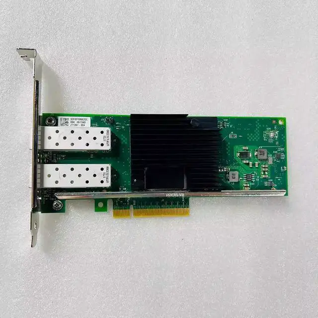 Alt view image 2 of 4 - For 10 Gigabit network card With Double Electrical Ports With security blue label X710-DA2 X710-DA2BLK