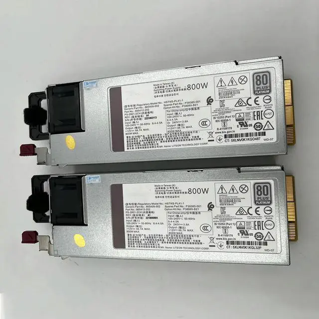 Alt view image 3 of 4 - 1PCS HSTNS-PL41-1 865414-B21 865409-001 866730-001 For DL180 380 360G10 800W Power Supply