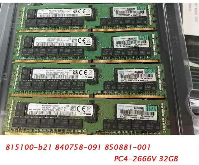 Main image of 1 Pcs 32GB For 815100-B21 840758-091 850881-001 PC4-2666V 32G Server Memory Gen9 G10