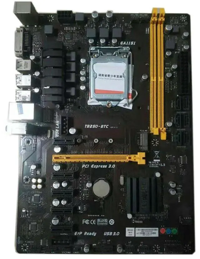 Alt view image 2 of 4 - Dedicated Motherboard For TB250-BTC 6 Graphics Slots LGA 1151 DDR4 B250 Test,Good