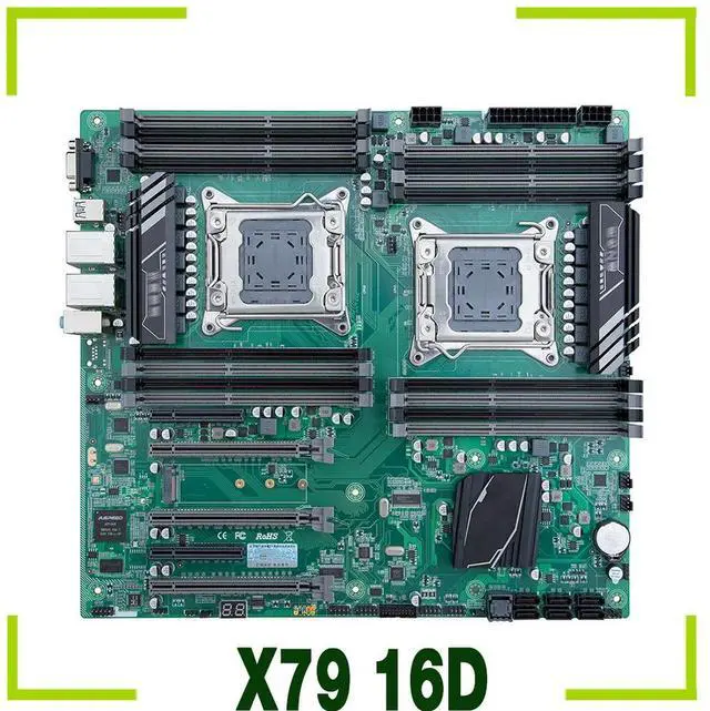 Main image of For X79 Motherboard Dual CPU LGA 2011 REG ECC DDR3 E-ATX X79 16D