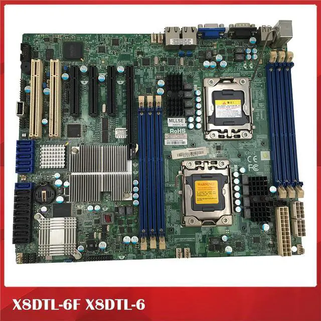 Alt view image 2 of 4 - Workstation Motherboard For X8DTL-6F X8DTL-6 LGA1366 X58 Game Hang Up Good