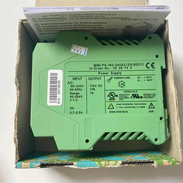 Alt view image 4 of 4 - For Phoenix Power Supply MINI-PS-100-240AC/2X15DC/1 2938743